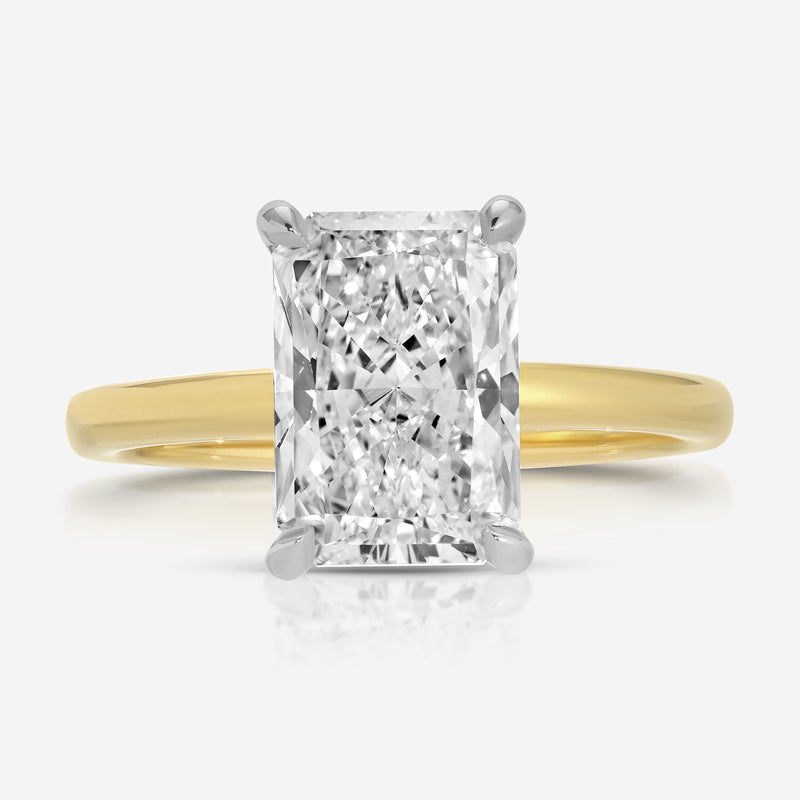 Kate Flush 2.96ct Radiant Lab Diamond Engagement Ring - TOVAA