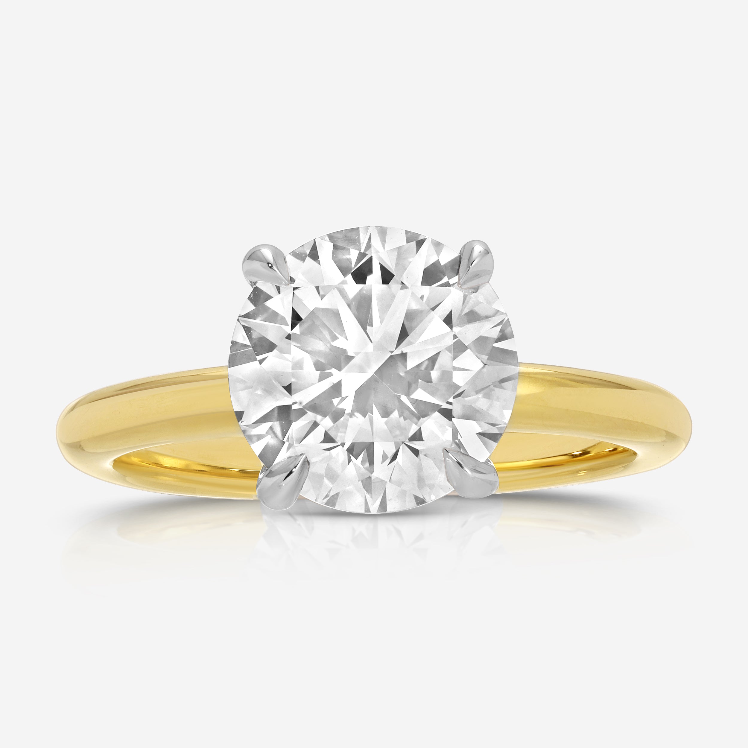 Danielle (3.10ct) Round Lab Diamond Engagement Ring