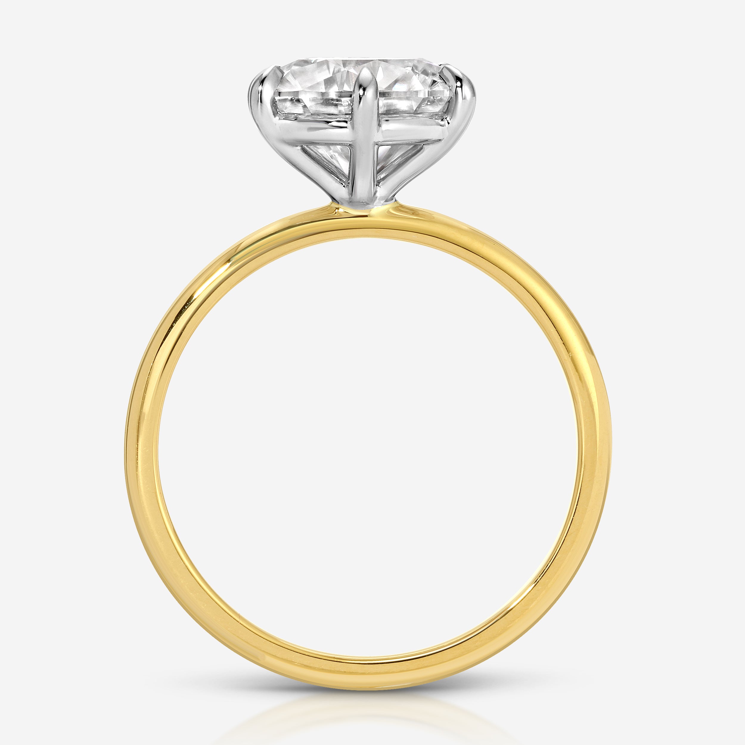 Danielle (3.5ct) Round Moissanite Engagement Ring