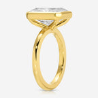 Bella 5.2ct Radiant Moissanite Bezel Engagement Ring - TOVAA
