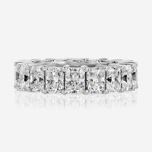 Hope 5x 3.75mm Radiant Moissanite Eternity Band - TOVAA