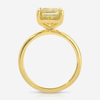 Kate Flush 4.8ct Canary Moissanite Engagement Ring in Flush Set Design - TOVAA
