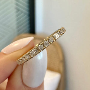 Madison Moissanite Eternity Band - TOVAA