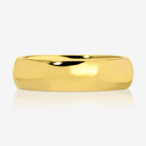 Elijah Men's Half Round Wedding Band  - TOVAA