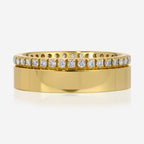 Lexi Full Eternity Band w/ Gold & Moissanite Stones - 2 Bands in 1 Design - TOVAA
