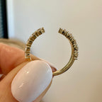 Gabi Round Brilliant 2.5mm Moissanite Eternity Band - TOVAA