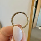 Jesse Pavé Wedding Band w/ 2mm 14k Solid Gold Band - TOVAA