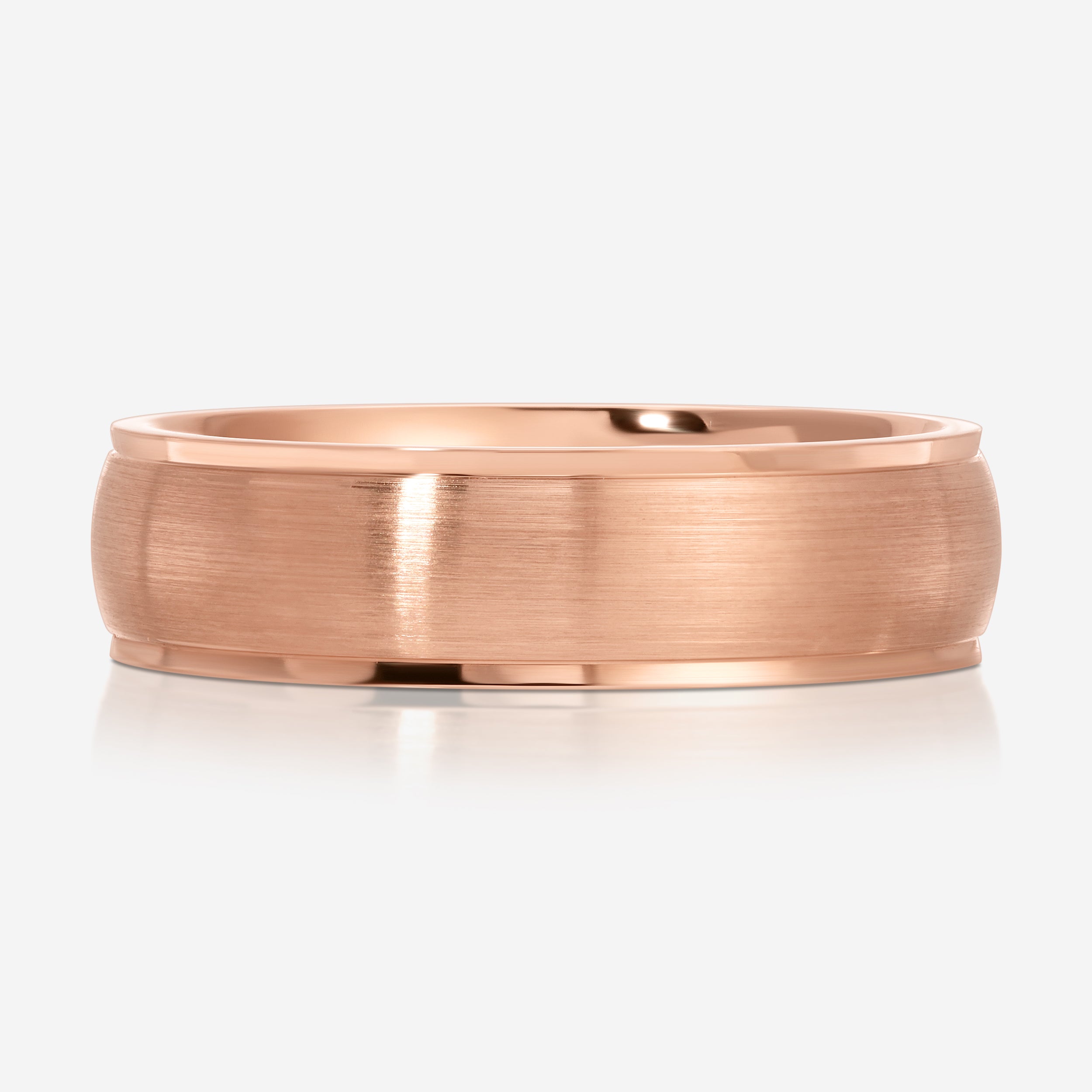 James Men's Wedding Band - Satin Finish