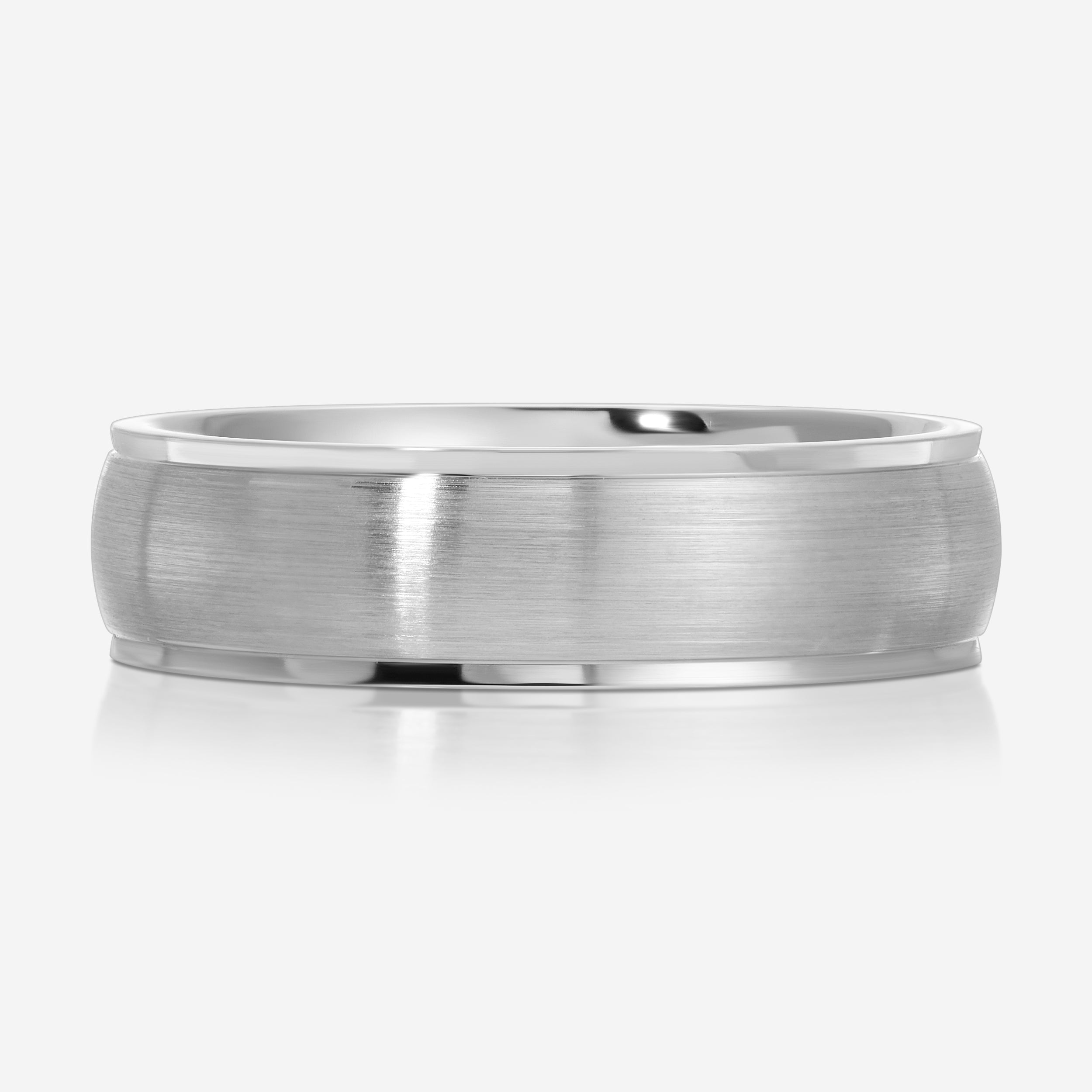 James Men's Wedding Band - Satin Finish