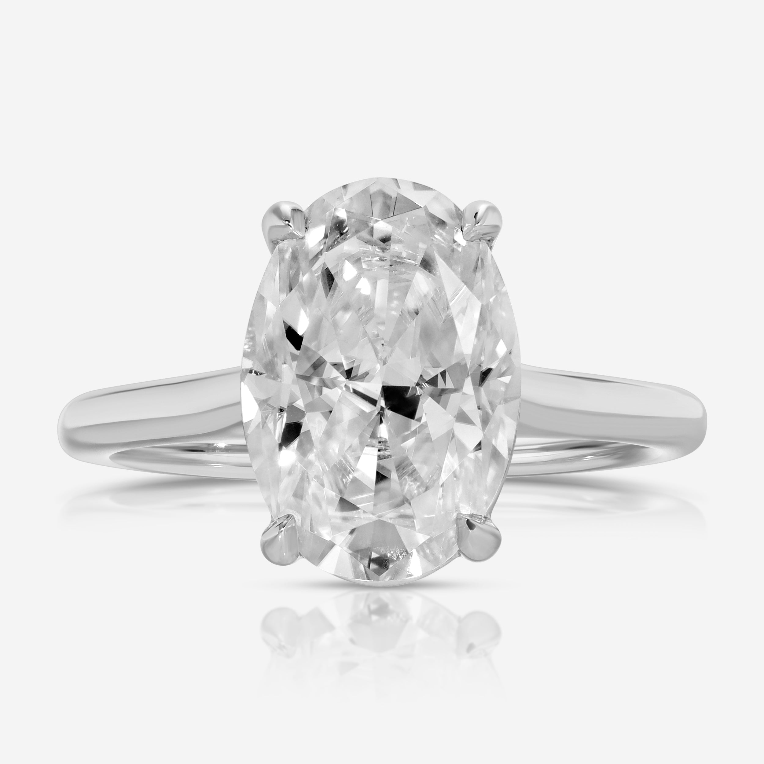 Morgan Oval Moissanite Engagement Ring