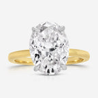 Olivia (6.2ct) Oval Moissanite Engagement Ring