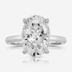 Olivia Oval Moissanite Engagement Ring