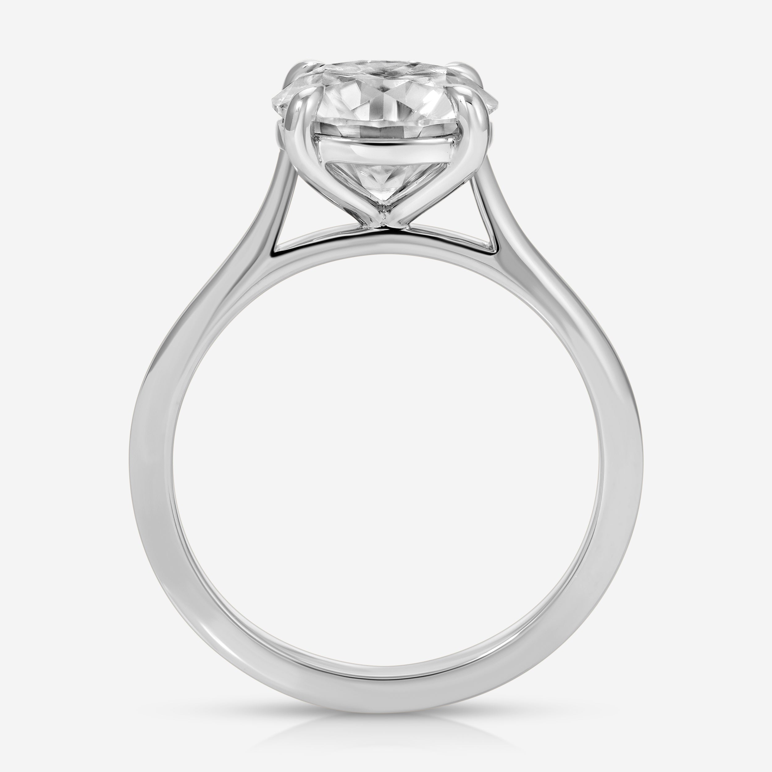 Morgan Round Moissanite Engagement Ring