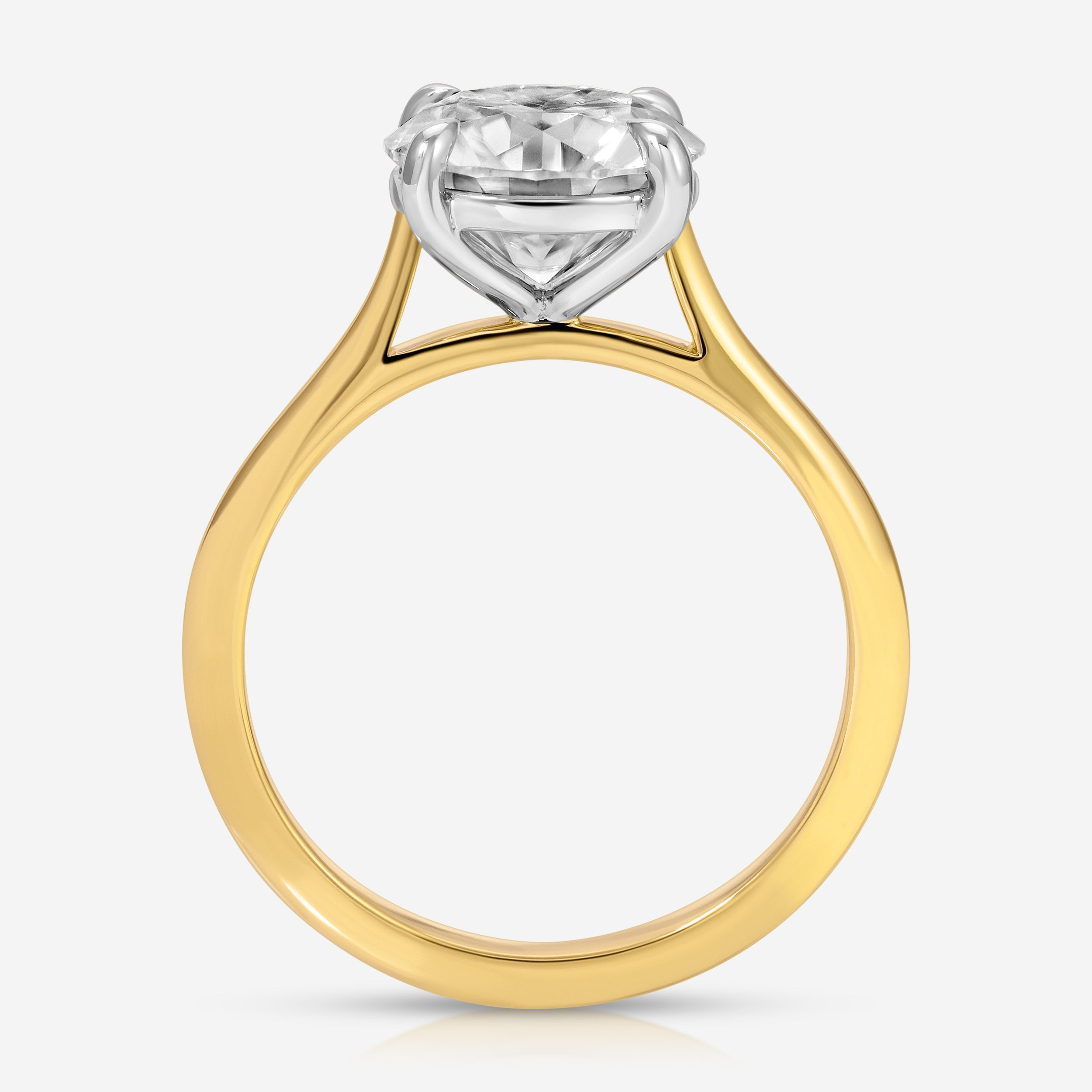 Morgan Round Moissanite Engagement Ring