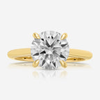 Morgan Round Moissanite Engagement Ring