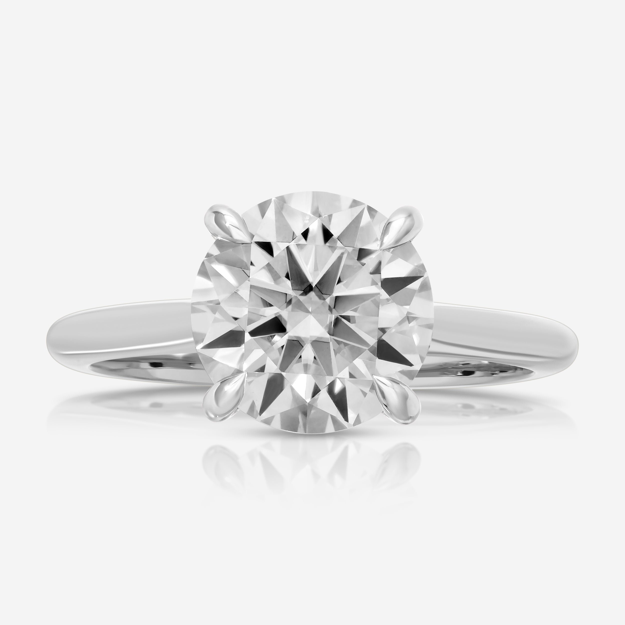 Morgan Round Moissanite Engagement Ring