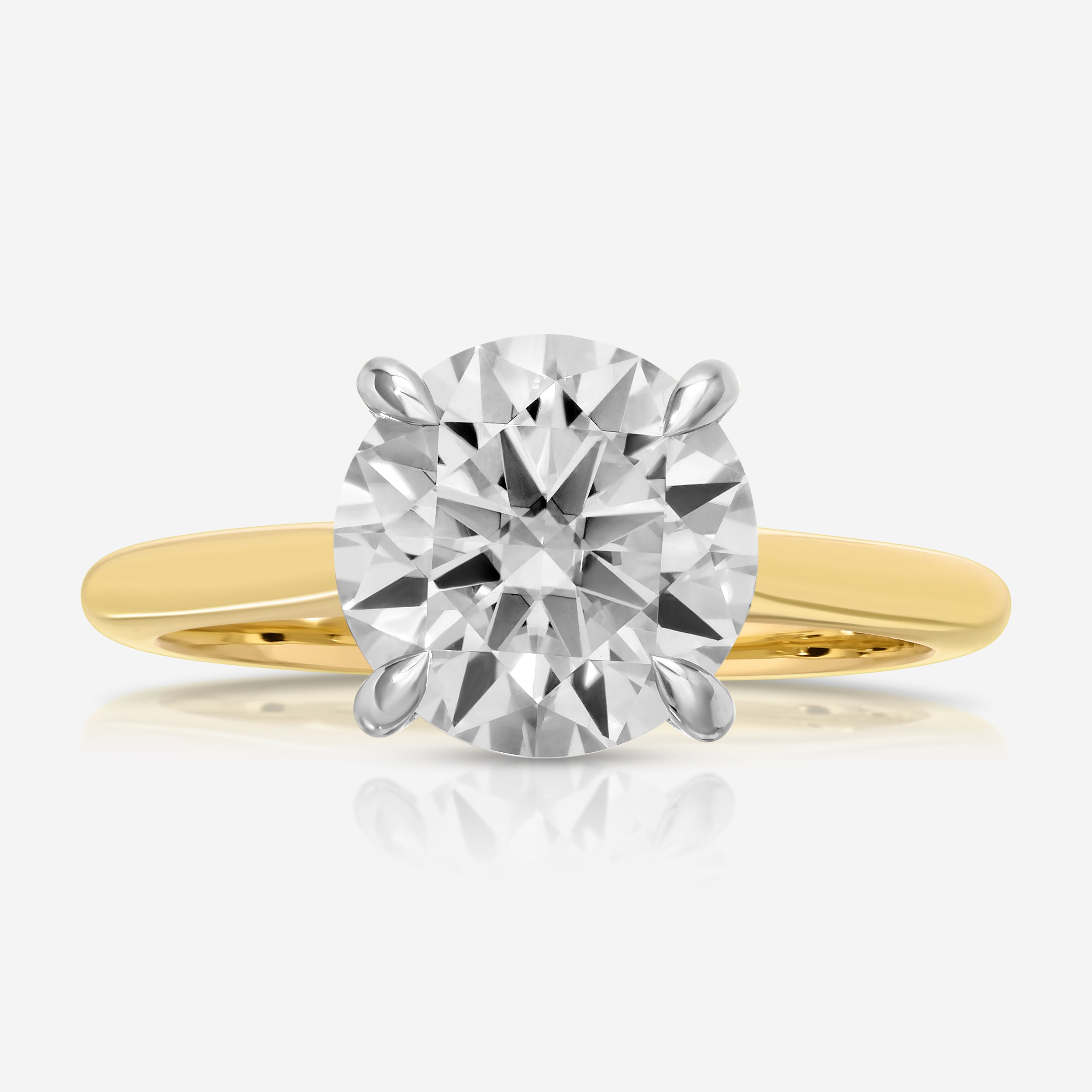 Morgan Round Moissanite Engagement Ring