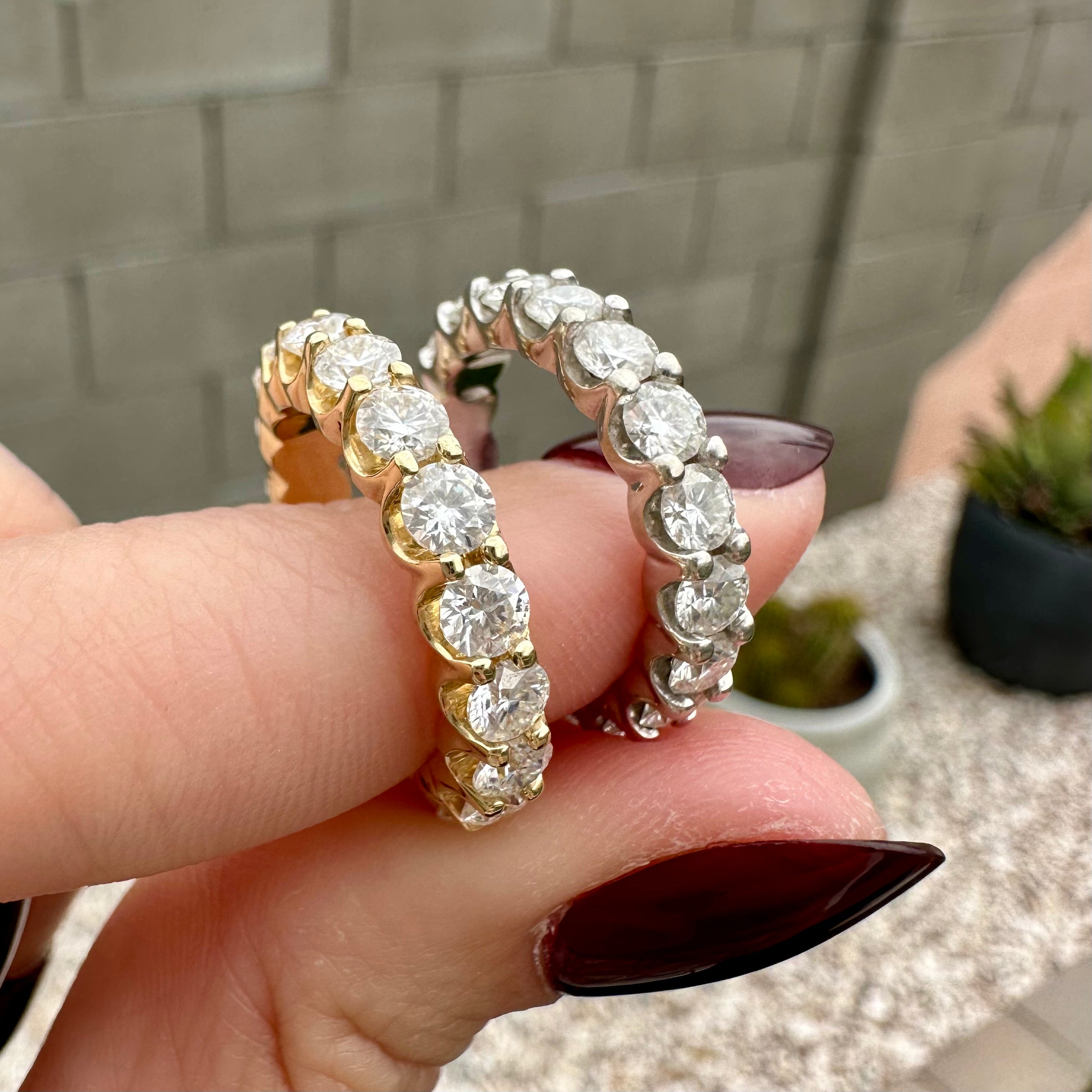 Ellie 3.5mm Moissanite Eternity Band