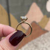 Kate FLUSH (4ct) Emerald Moissanite Engagement Ring