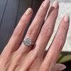Bella 3.5 Carat Round Moissanite Engagement Ring w/ 14k White Gold Bezel Setting - TOVAA Video
