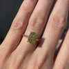 Olivia FLUSH (3ct) Canary Oval Moissanite Engagement Ring