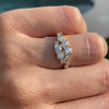 Claire Cluster Moissanite Engagement Ring