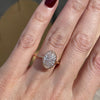 Bella 4.7ct Oval Moissanite Engagement Ring Solitaire w/ 14k Rose Gold Bezel Setting - TOVAA