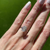 Olivia FLUSH (3ct) Oval Moissanite Engagement Ring