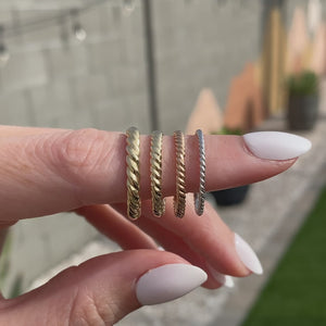 TOVAA Eternity Rope Band in Sm / Med / Lrg (Size 7)