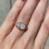 Bella East West 4.7 Carat Oval Moissanite Engagement Ring (Size 5 In-stock)- TOVAA 