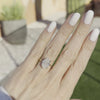 Amanda (5.2ct) Oval Engagement Ring (+) Hidden Halo