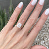 Olivia FLUSH (4.2ct) Cushion Moissanite Engagement Ring