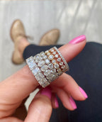 Maya Round Moissanite Eternity Band-TOVAA