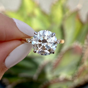 Molly (4ct) Round Moissanite Engagement Ring