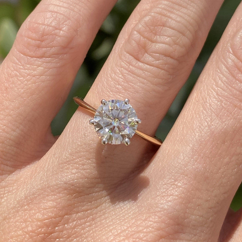 Amazon.com: P3 POMPEII3 14k White Gold 2 1/2 Ct Diamond Round-Cut Engagement  Ring Matching Wedding Band Set Women's : Clothing, Shoes & Jewelry