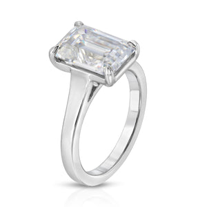 Stella (4.25ct) Emerald Moissanite Engagement Ring-TOVAA
